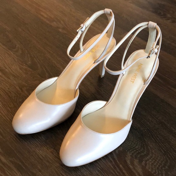 Nine West | Nude Strap Heels - Picture 1 of 8